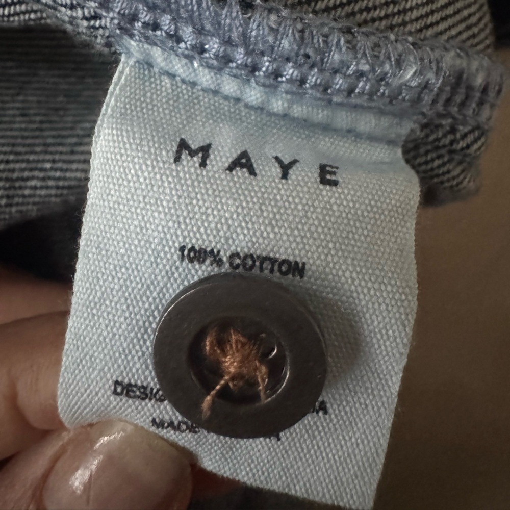 NWT Maye Harper Denim Midi Dress XL - Picture 12 of 12